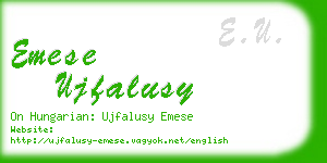 emese ujfalusy business card